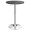 Costway 6PCS Round Bistro Bar Table Height Adjustable 360-degree Swivel White\Black